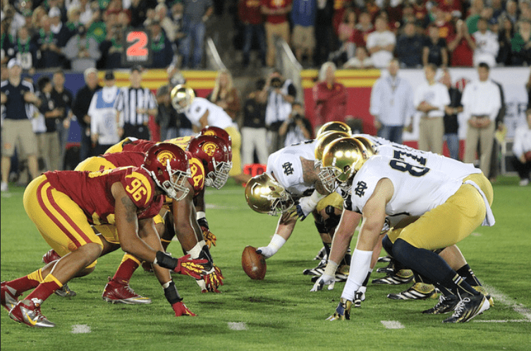 College Football Game Of The Week Usc Vs Notre Dame Sports Spectrum