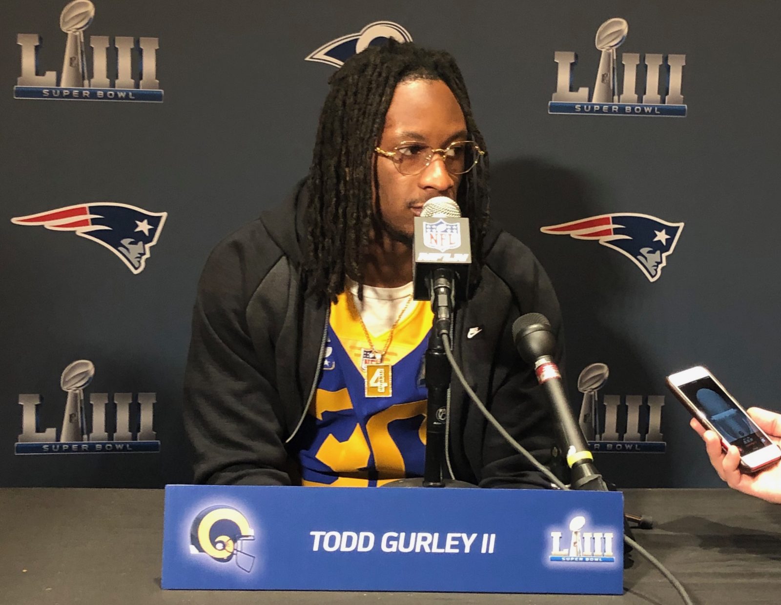 Los Angeles Rams All Pro Rb Todd Gurley At Super Bowl God Means Everything Sports Spectrum