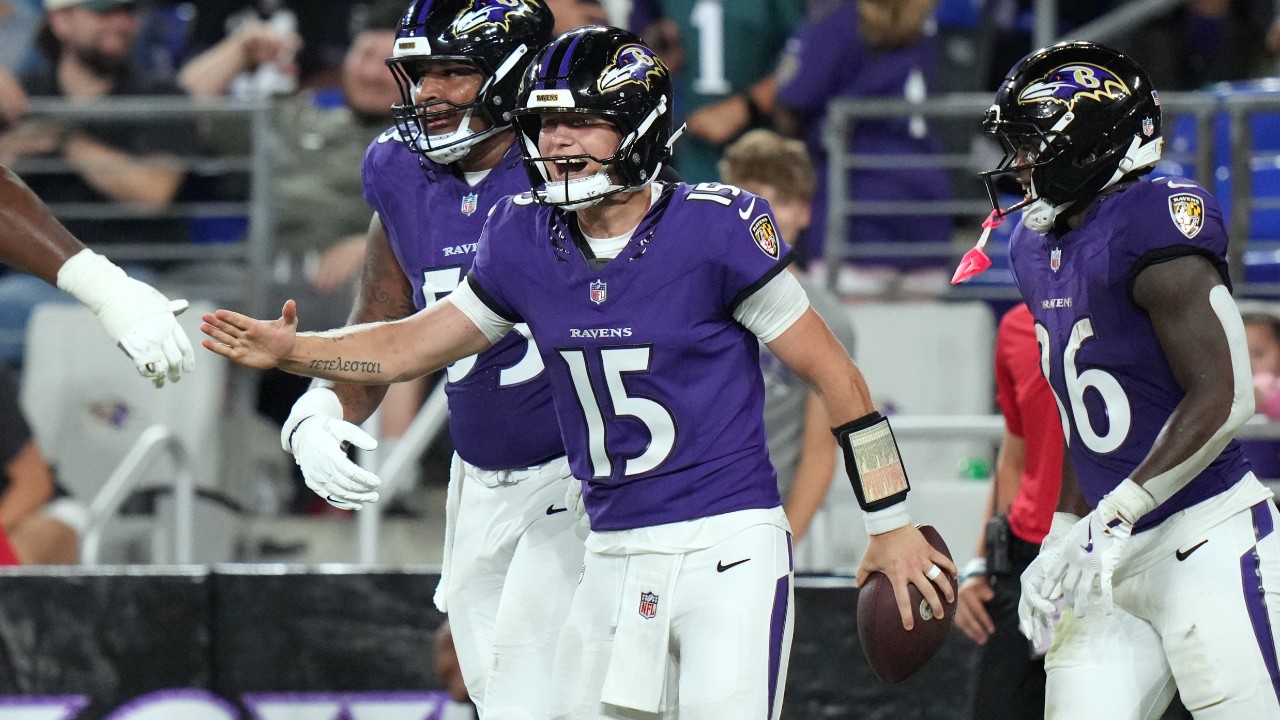 Baltimore Ravens QB Austin Reed scores TD, trusts ‘in the Lord’ amid daughters’ premature birth