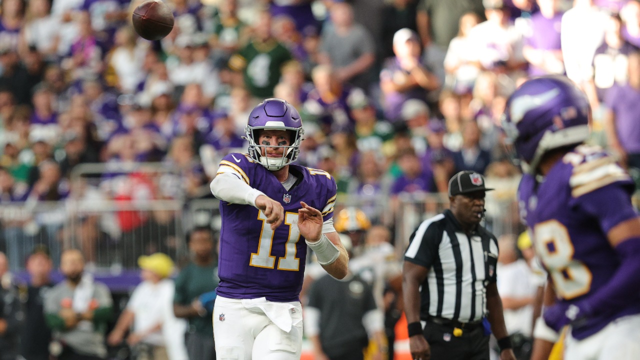 Minnesota Vikings QB Carson Wentz thrust back into starring role, knows all is ‘in God’s hands’